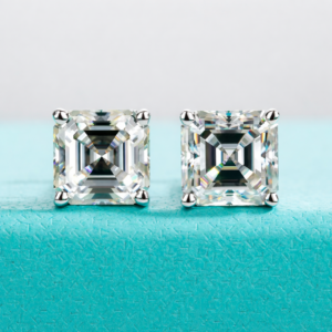 Brinco Asscher Haste em Ouro 10k LJ