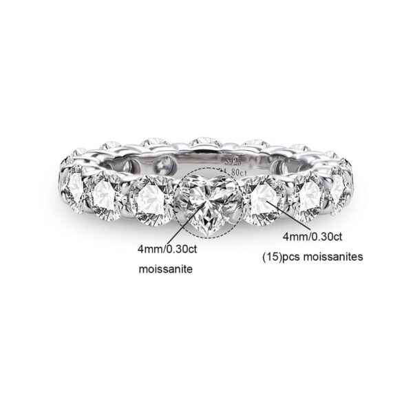 Aliança Amor Eterno Moissanite LJ - Imagem 3