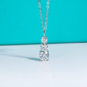 Colar Trilogy Brilhante Moissanite