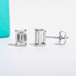 Brinco Esmeralda Haste em Ouro 10k LJ