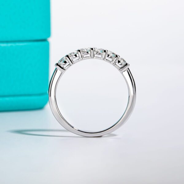 Meia aliança 3mm moissanite - Imagem 2