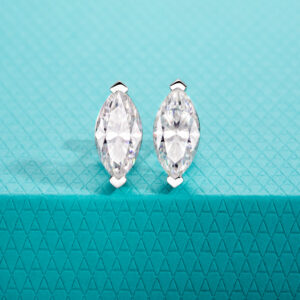 Brinco marquise moissanite