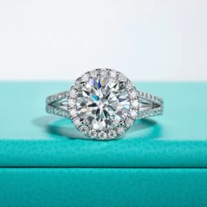 Anel 3 quilates de moissanite