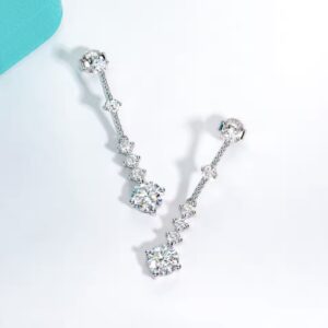 Brinco moissanite 2.8 CT